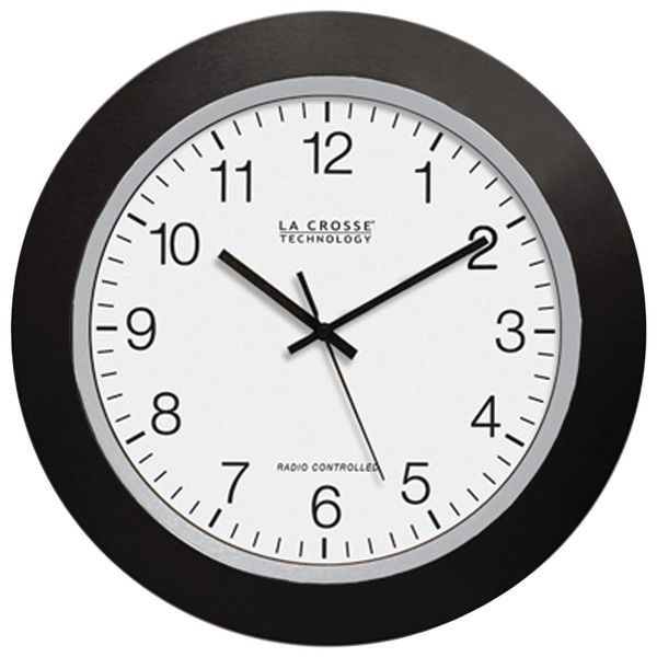 La Crosse Technology Black 12" Atomic Wall Clock WT-3129B